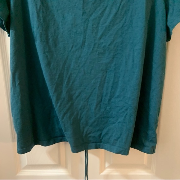 All in Motion Teal Short Sleeve Drawstring Cinch Back Tee XXL - Picture 6 of 9
